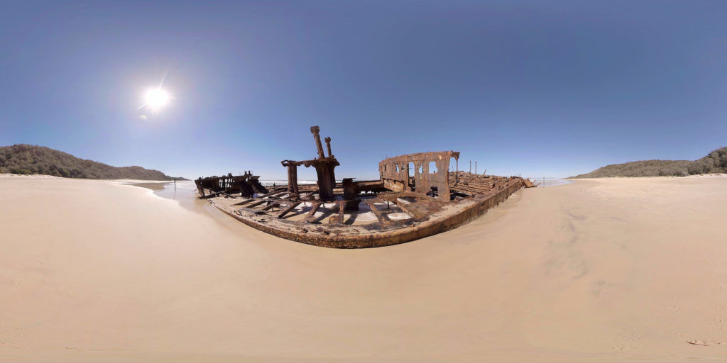 License VR Nature 360 Video Maheno Shipwreck Clip 456