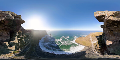 Overhanging Cliff Edge