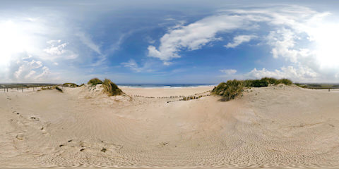 Sand Dunes Near Ocean