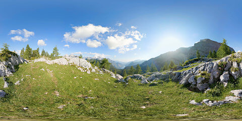 View Of Alps And Lake