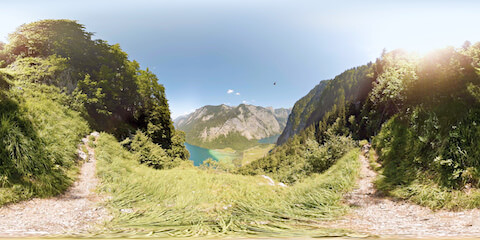 Two Lakes From Above