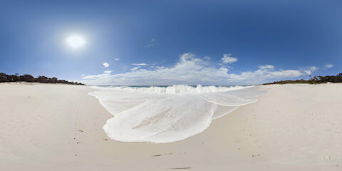 White Beach Large Waves