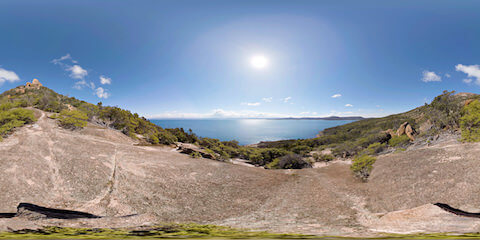 Hazards Beach Walking Trail Panorama View
