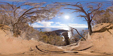 Fluted Cape Panoramic View