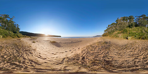 Sunrise On Peaceful Beach