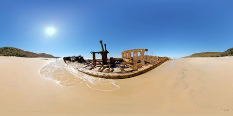 Maheno Shipwreck Close Up
