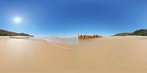 Maheno Shipwreck From Side