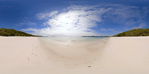 Remote Beach Close To Waves