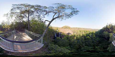 View At Waterfall From Viewing Platform
