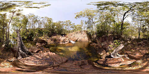 Crystal Clear Pond And Creek
