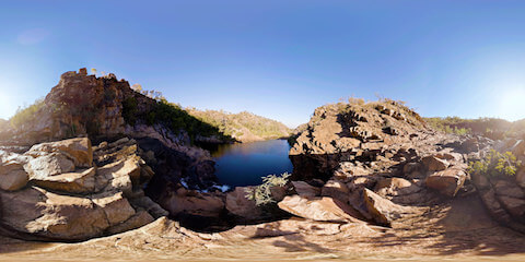 Lake View From Waterfall