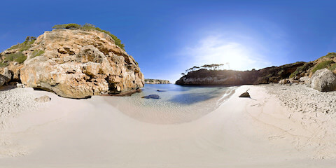 Beautiful Hidden Bay Beach Left Side