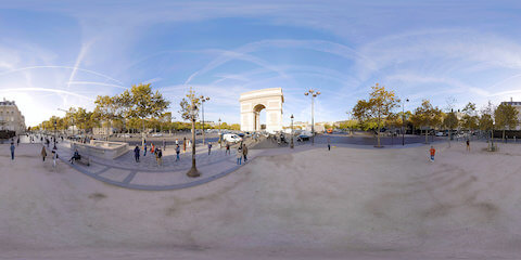 Arc De Triomphe High Camera