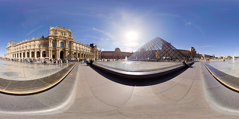 Louvre Near Bench