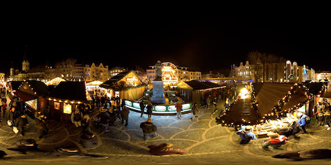 Christmas Market From Above