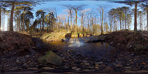 Small Waterfall In Creek