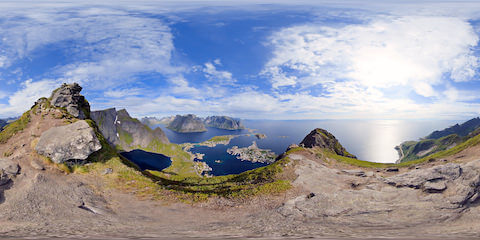 Beautiful Panorama From Reinebringen Mountain