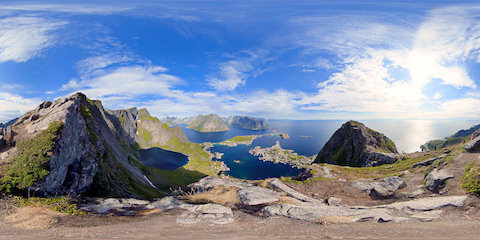 View Of Reine From Reinebringen Mountain