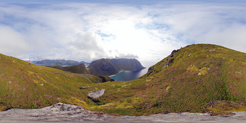Kvalvika Beach From Heathland