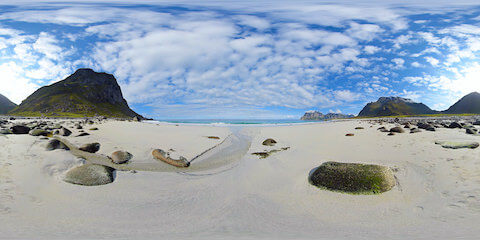 Small Creek Flowing Into Nordic Ocean