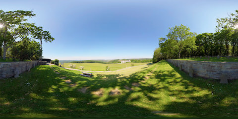 Heath And Abbey Vista From Soldiers' Cemetery