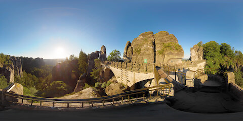 View From Alcove On Stone Bridge