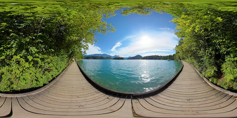 Boardwalk View Of Island Church