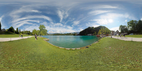 Emerald Green Lake From Park