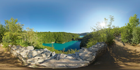 Green Lakes From Stony Vantage Point