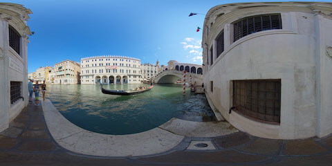 Rialto Bridge Northern Side From Canale Grande Quay
