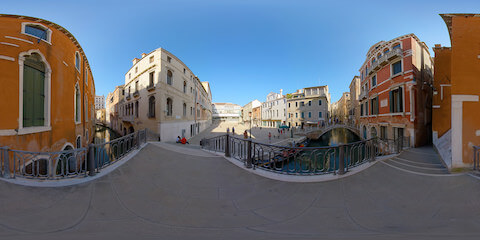 Campo Manin Square And Canal From Stone Bridge