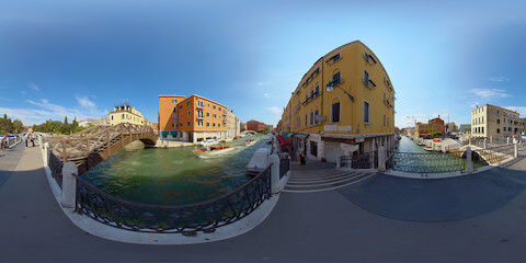 Boats Navigating The River Of Three Bridges