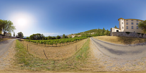 Scenic Provencale Landscape Close To Vineyard
