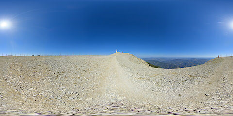 Hiking Path To Meteorological Observatory On Mont Ventoux 