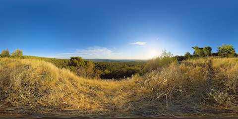 Sunset Over Scenic Provencal Valley
