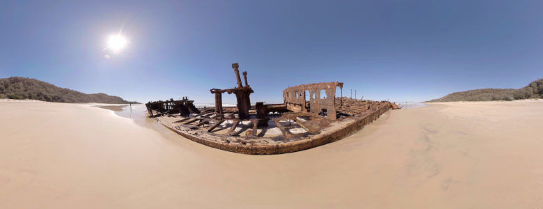 License VR Nature 360 Video Maheno Shipwreck Clip 456